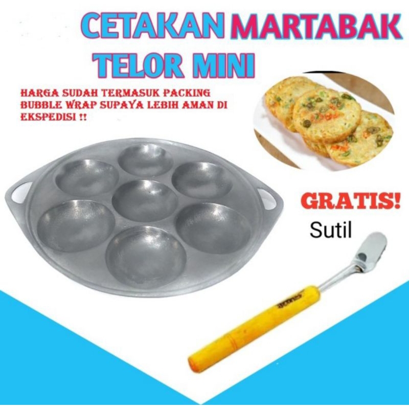 cetakan telor cetakan martabak mini lubang 7