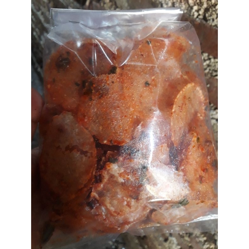 

kripikkaca daun jeruk/baladopedas/pedas asin/100gr