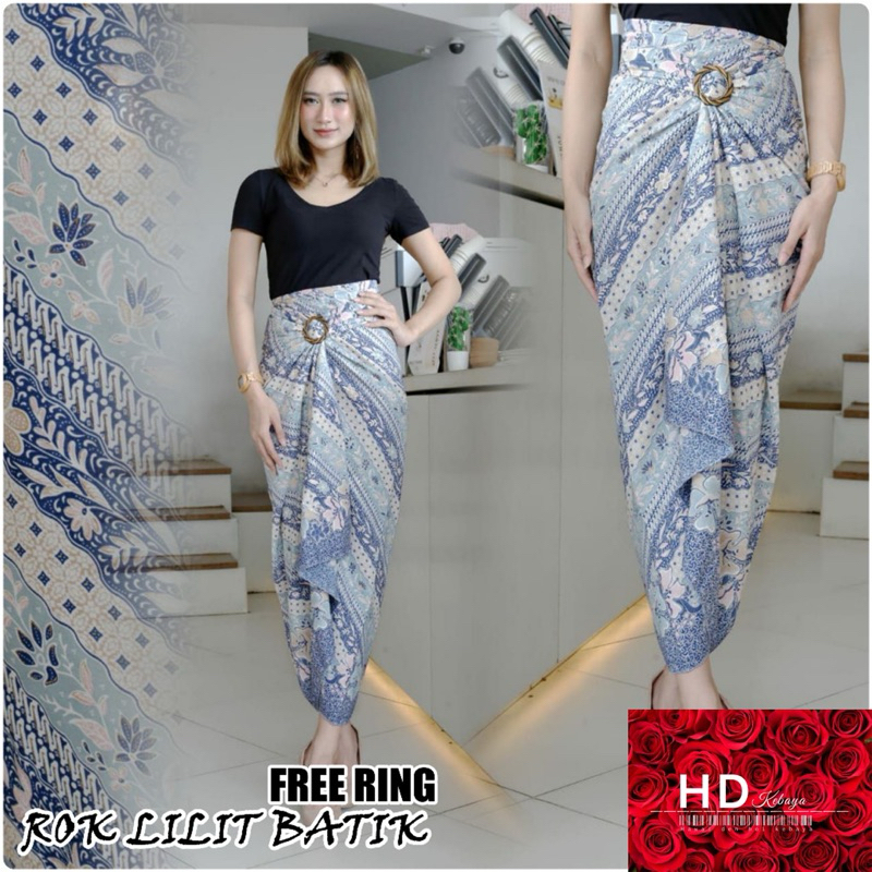 ROK LILIT BATIK BAWAHAN KEBAYA KAIN SERUT INSTAN FREE RING