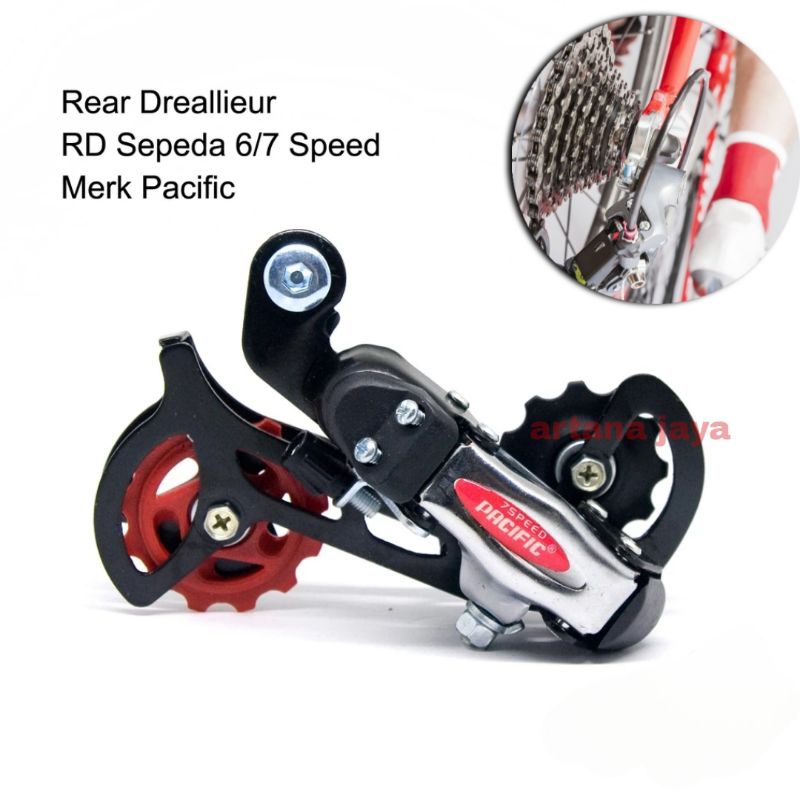 Operan Gigi Sepeda Rd 6/7 Speed Pacific 100% Real Operan Gigi Sepeda Lipat Mtb Gunung Dll Type Baut