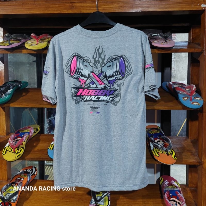 T-shirt racing pria premium HBY RCNG SHR☆