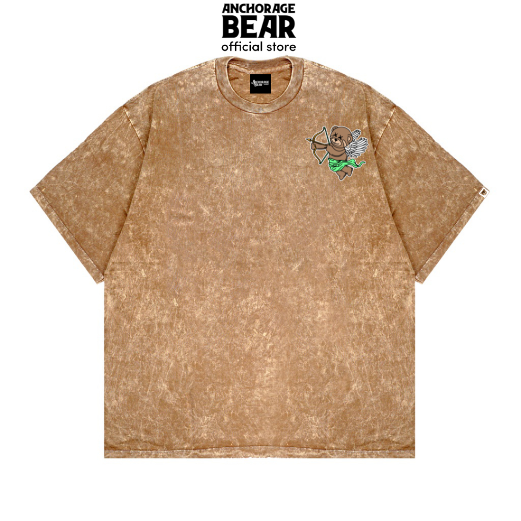 Anchorage Bear Oversized T-shirt Sandwash Cupid Choco - Washed LIMITED EDITION