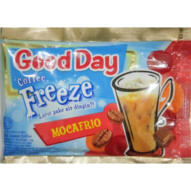 

kopi good day freeze mocafrio per renceng isi 10 sachet