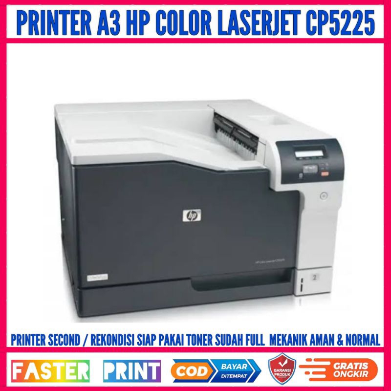 Hp Color LaserJet CP5225 Printer A3 Warna