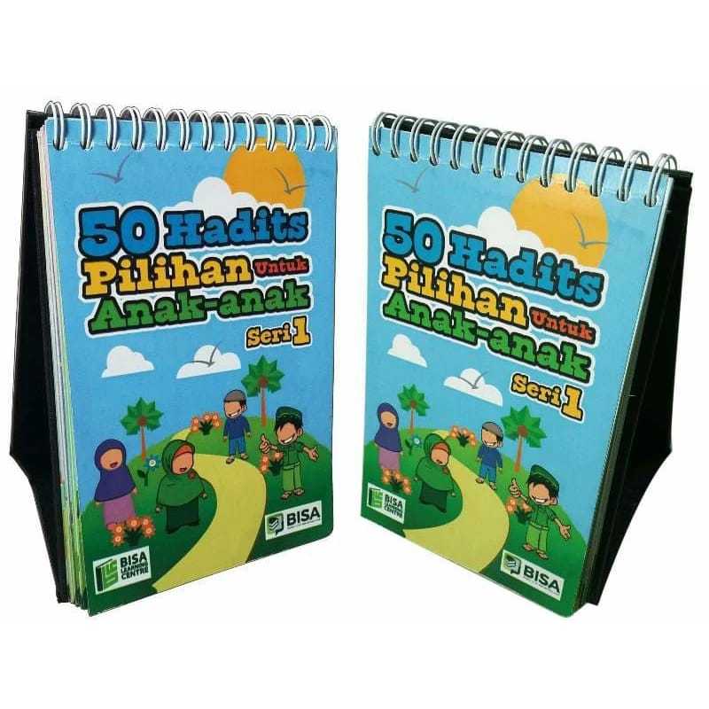 Buku 50 Hadits Pilihan Untuk Anak Model Kalender Duduk Spiral Seri 1
