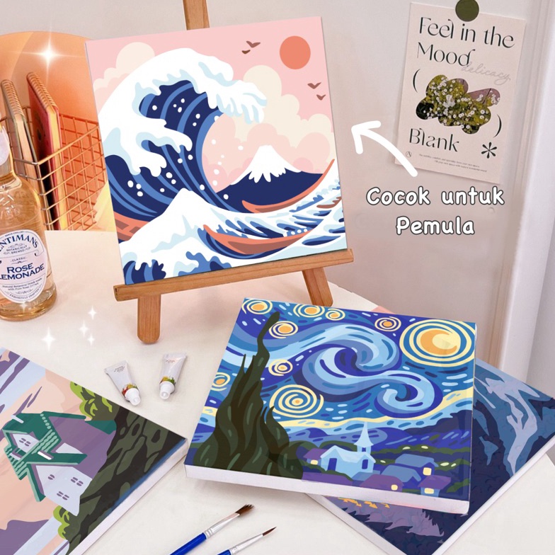 

Premium.. Paint by Numbers KIT - Nature Series 20x20cm 80