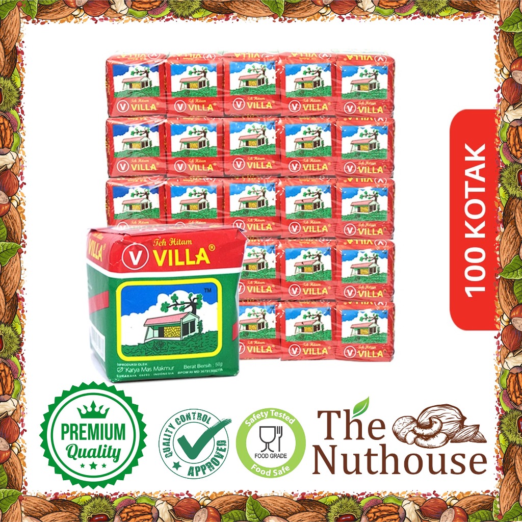 

Teh Villa [Paket 100 bungkus x 50gr] Teh Merah Wangi Press (Black Tea / Teh Hitam)