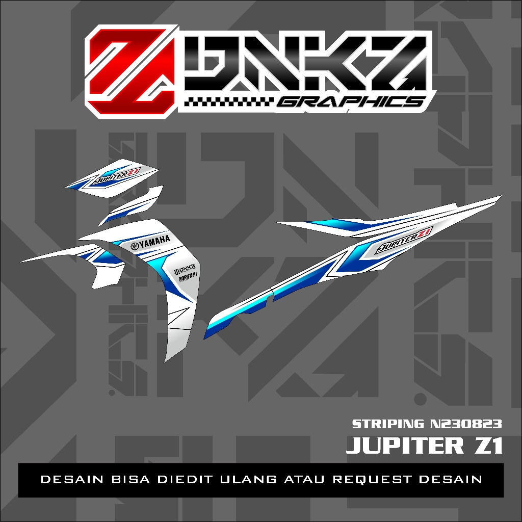 Stiker Jupiter Z1 Lagenda 115Z Jupiter RC Decal Striping Jupiter Z1 Premium Racing N230823 DNKZ