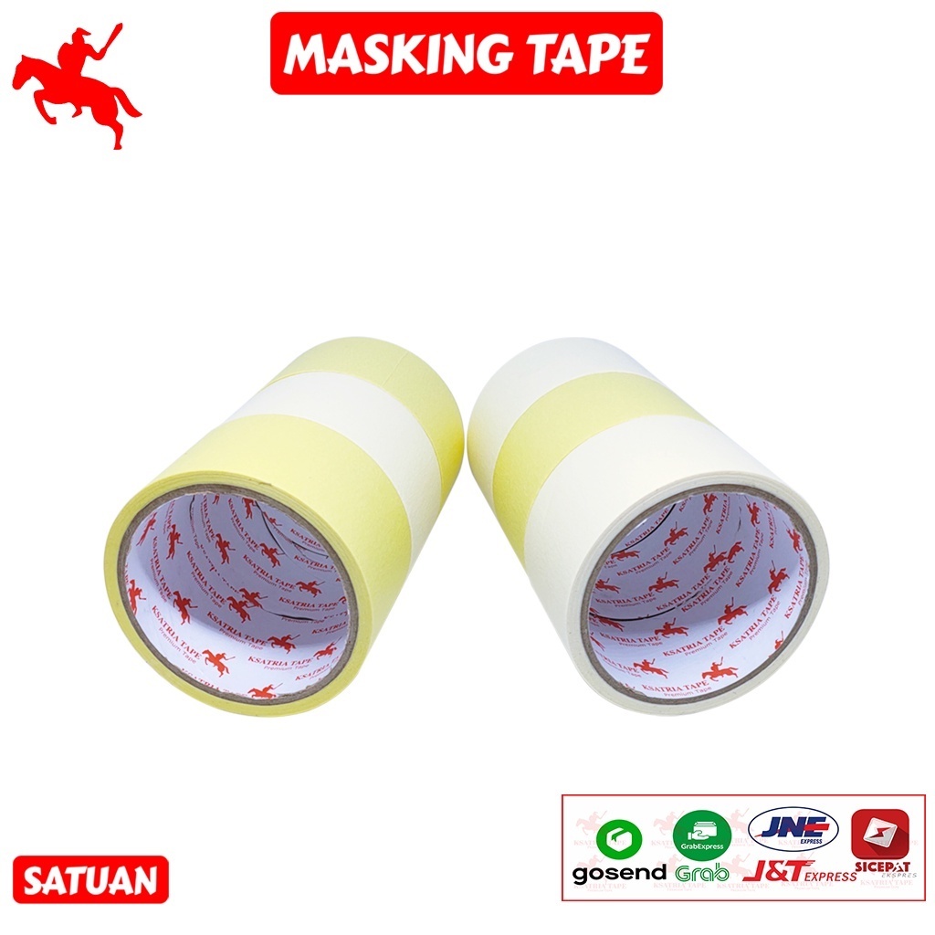 

COD-Lakban OPP Tape / Isolasi Masking Tape / Lakban Kertas KSATRIA 24 mm, 48mm x 10 meter