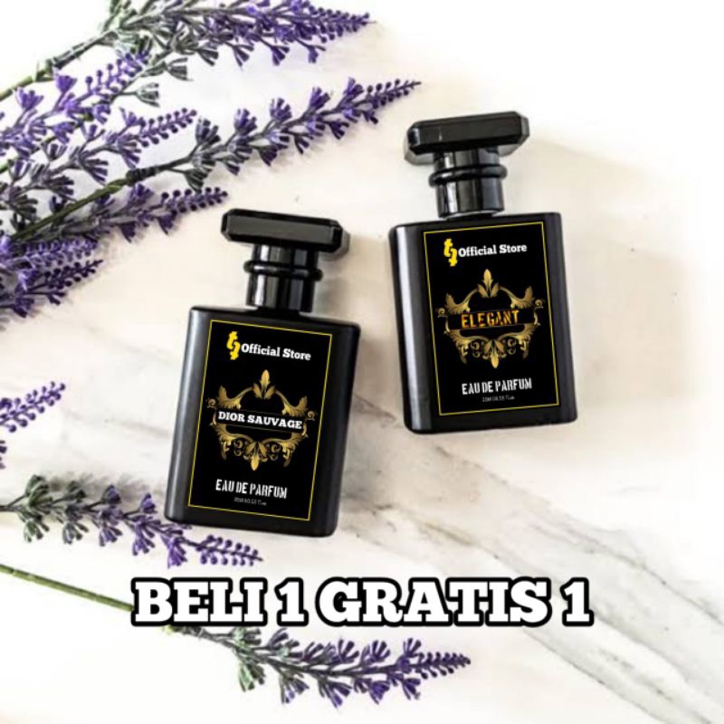 1 PAKET PARFUM PRIA | DIOR SAUVAGE + ELEGANT | Aroma Lebih Tahan Lama 35ml EDP