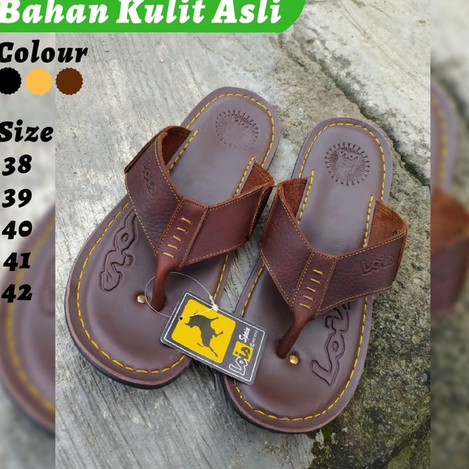 Tren Terbaru.. SANDAL PRIA KULIT LOIS ORIGINAL/ SANDAL JAPIT PRIA