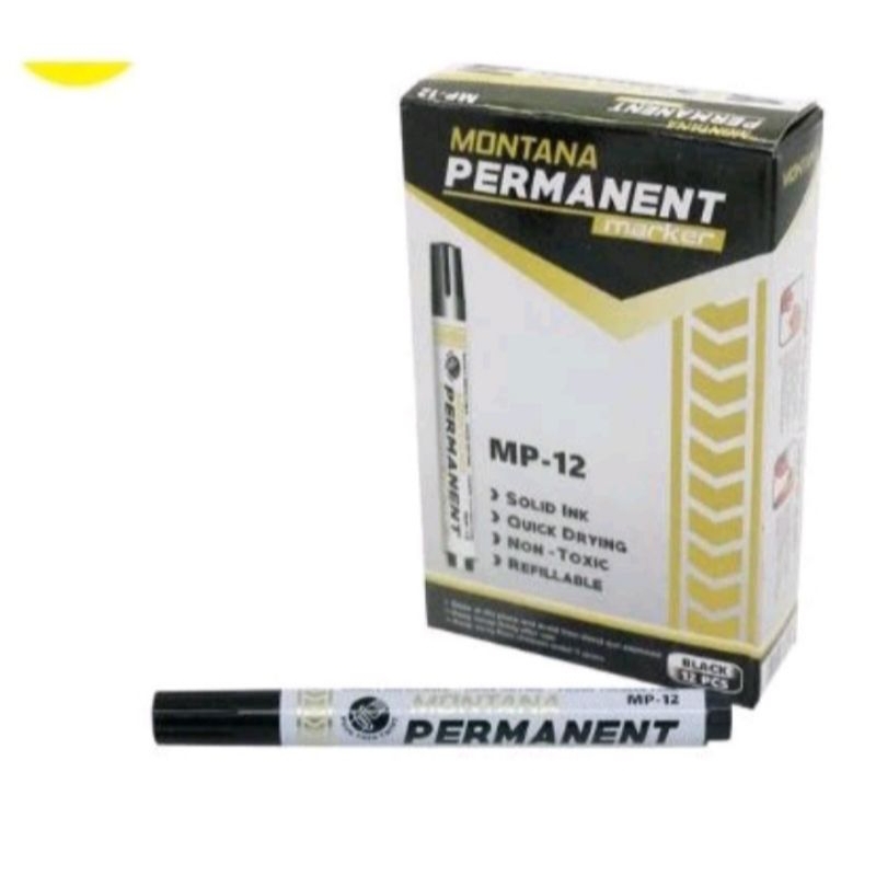 

Spidol murah Montana MP-12 Permanen Hitam dan biru