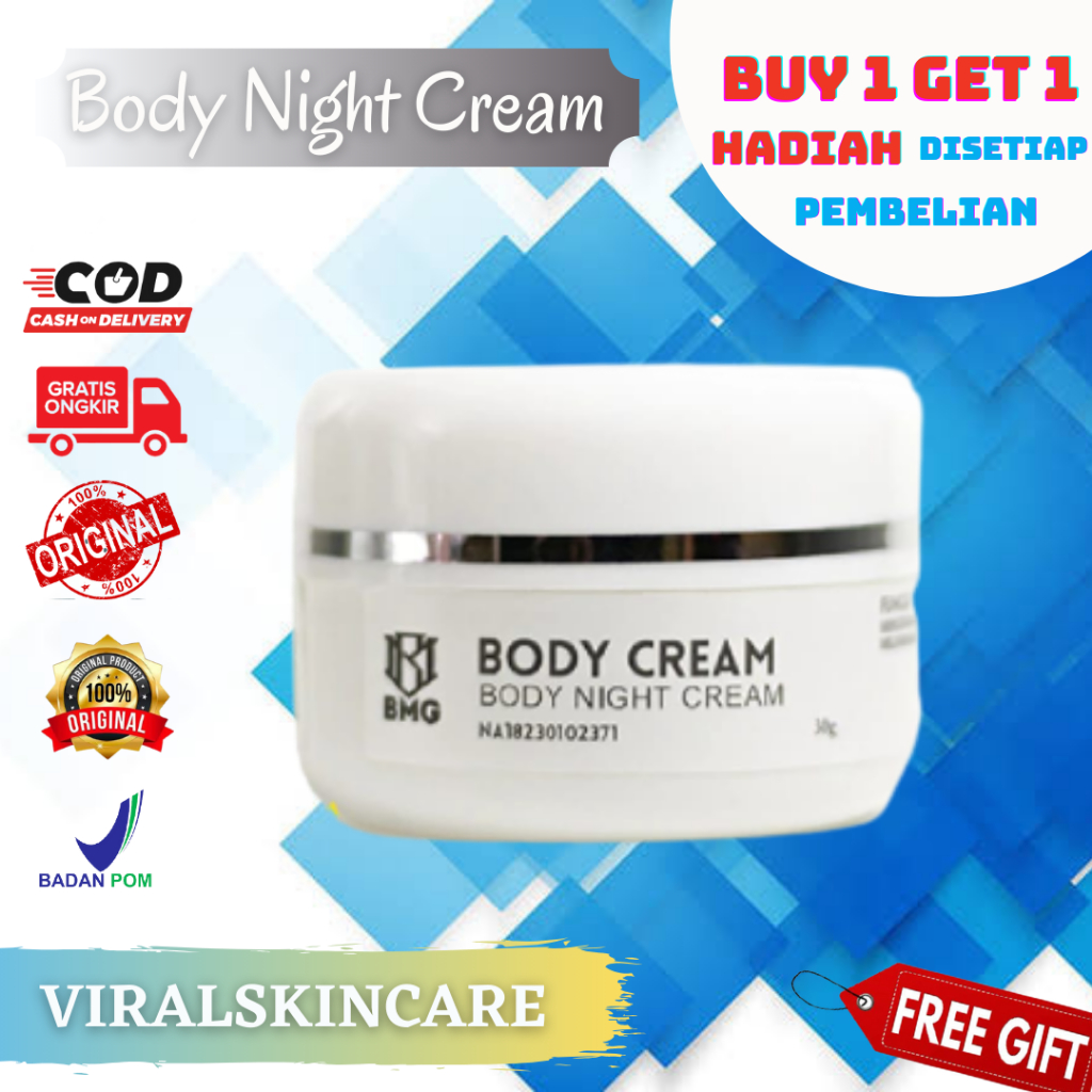 Body Cream Biput Pemutih badan Original BMG 30gram perawatan Badan