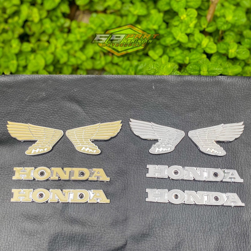 Emblem tangki tengki tank CB 100 glatik import detail original