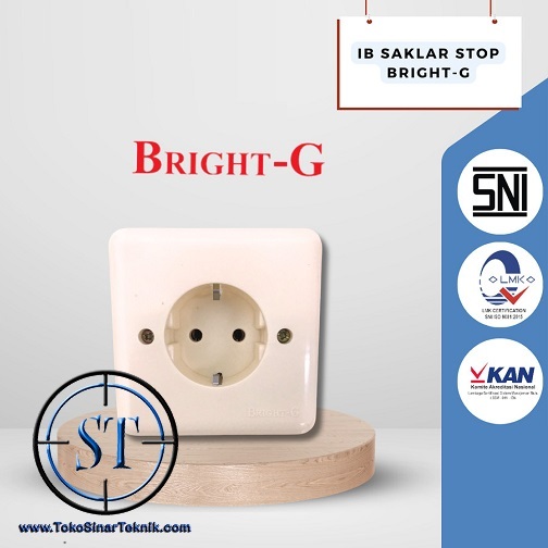 Seri Bright-G 805 Stop Kontak Arde BRIGHT-G Colokan Stop Kontak Inbow Tanam Dinding Tembok AC 220v K
