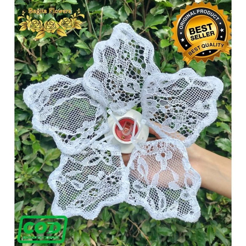 Kelopak bunga dekorasi/cup bunga lampu dekorasi pelaminan model bunga sepatu diameter 25cm