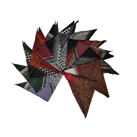 Promo Udeng segitiga Anak Motif / iket udeng segitiga motif jawa timuran Udeng segitiga Motif / iket