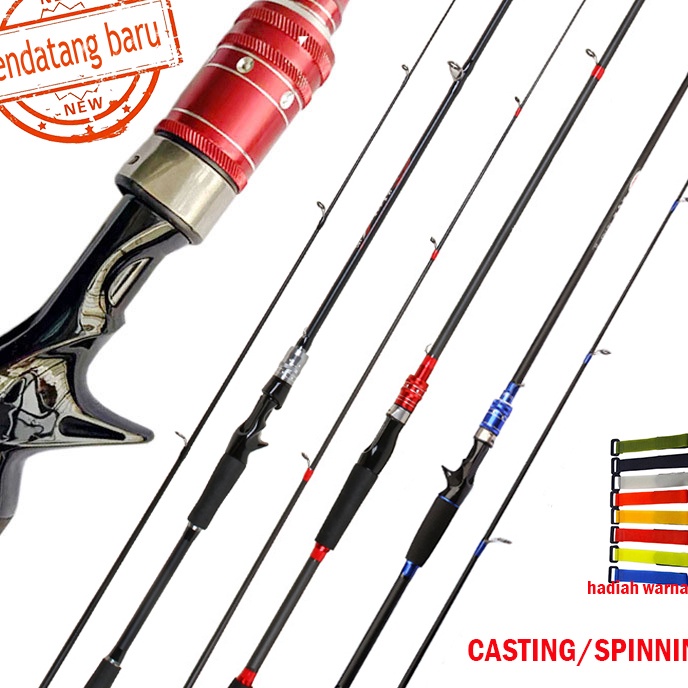 Paling Laris 1.65m/1.8m/2.1m Joran Pancing Fishing Rod Suitable for Spinning Reel Bait Casting Reel 