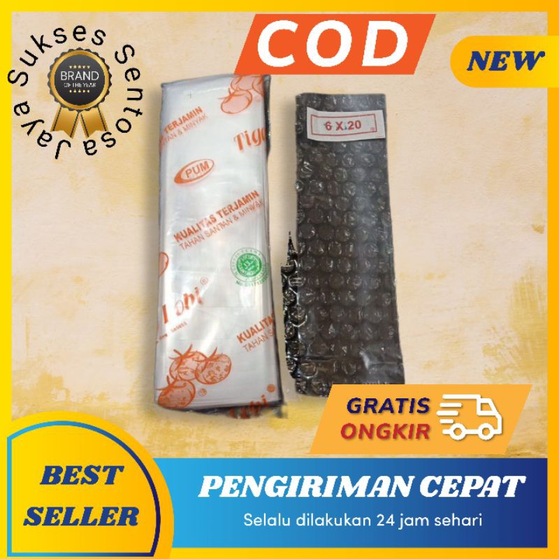 

Jaya - Plastik PE Kantong Es Batu Tiga Lobi Plastik Sambel Uk 6X20cm