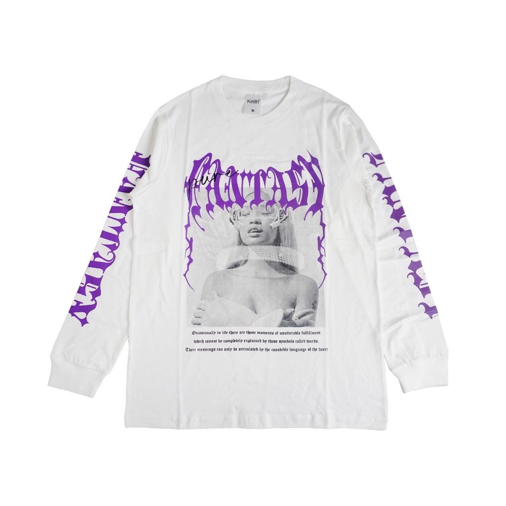 Keith Tshirt Long Sleeve Pure Fantasy - White
