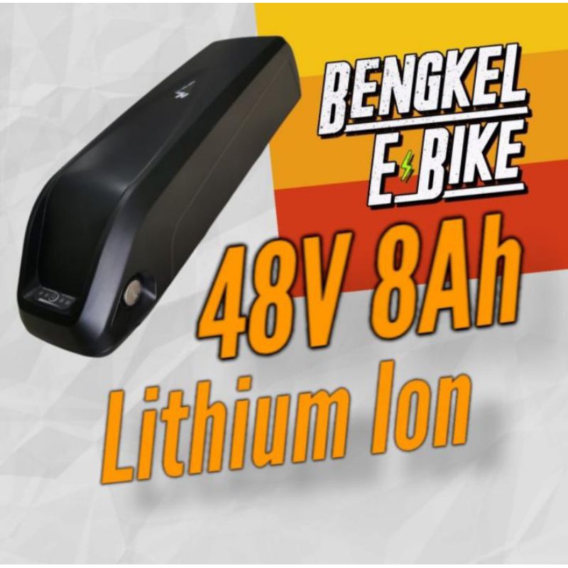 Battery Case Ebike Sepeda listrik 48V 8Ah baterai lithium