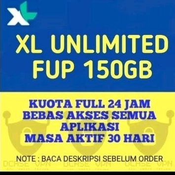 paket xl reguler unlimited 150GB