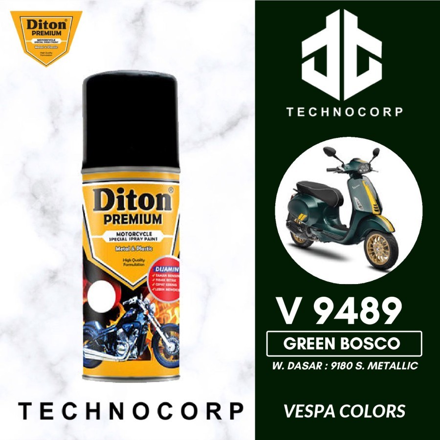 

CAT DITON PREMIUM V 9489 GREEN BOSCO / VESPA EMERALD GREEN METALLIC