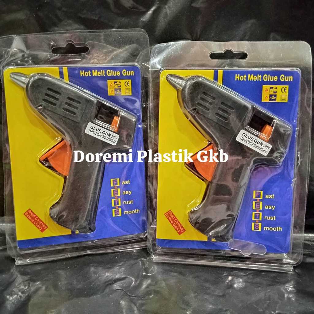 

Alat Lem Tembak Bakar 20 Watt 110V - 220V / Pistol Lem Tembak Kecil 20 Watt / Hot Melt Glue Gun