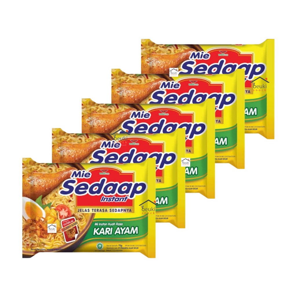 

5PCS Mie Sedaap Kuah Instan Rasa Kari Ayam