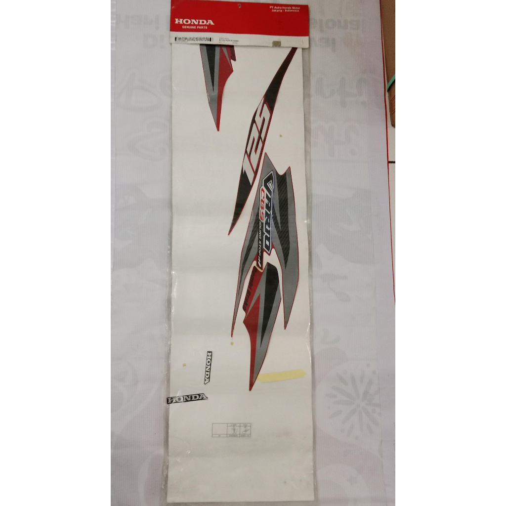 STRIPING VARIO 125 / STRIPE RED R 871X0 KZR B10ZBR Kurang 1