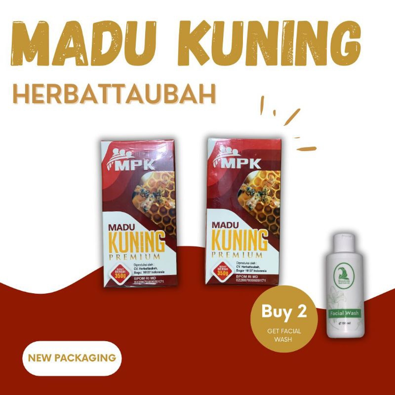 

MADU ATTAUBAH, MADU KUNING MPK HERBATTAUBAH, BELI 2 FREE FACIAL WASH