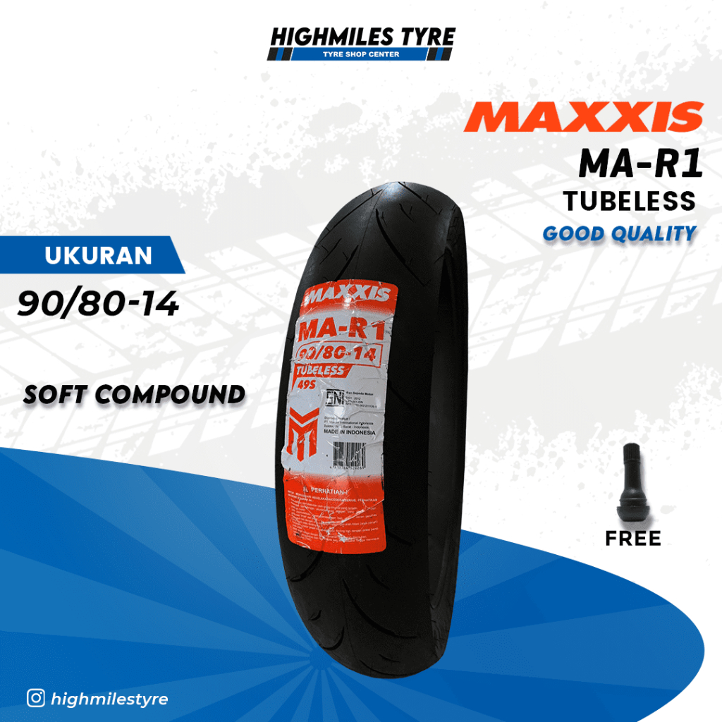Ban Motor Maxxis MA-R1 90/80-14 Tubeless