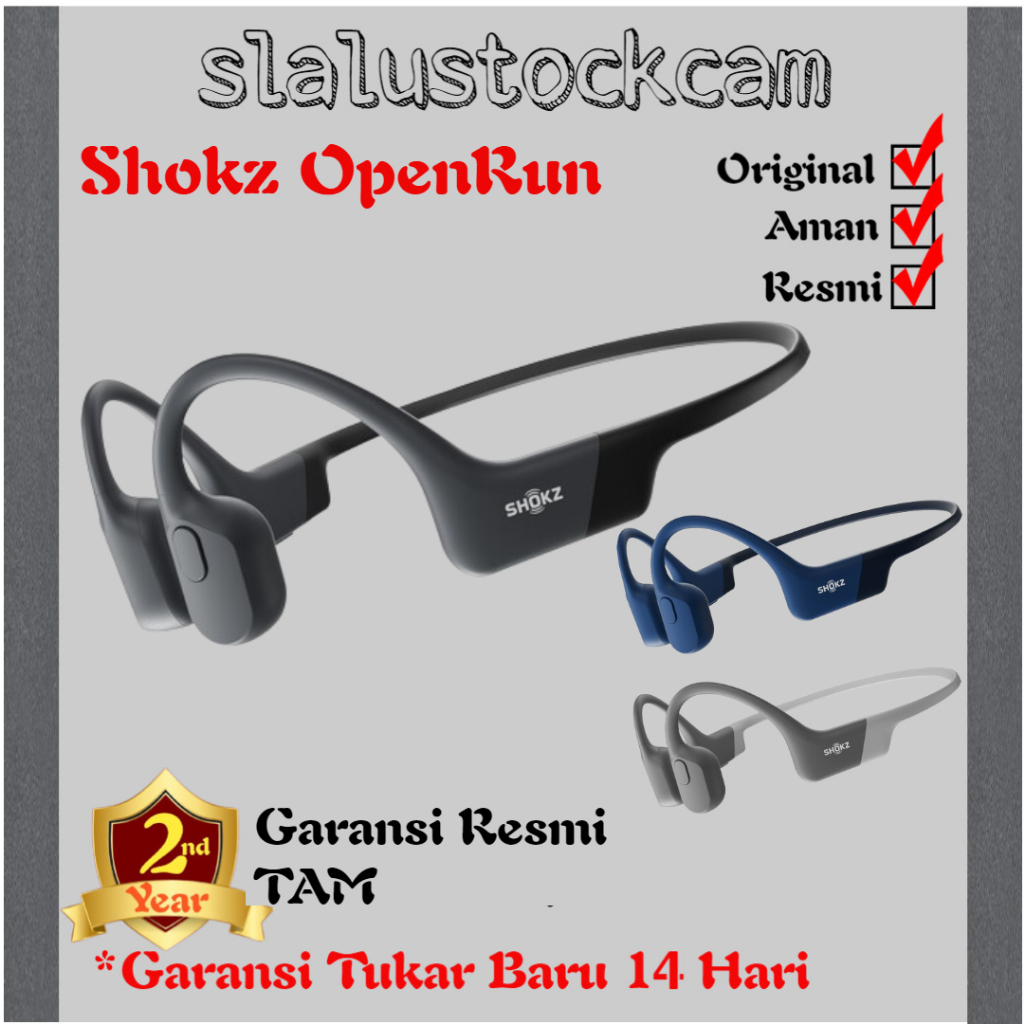 SHOKZ OpenRun Bone Conduction Wireless Open-Ear Headphones