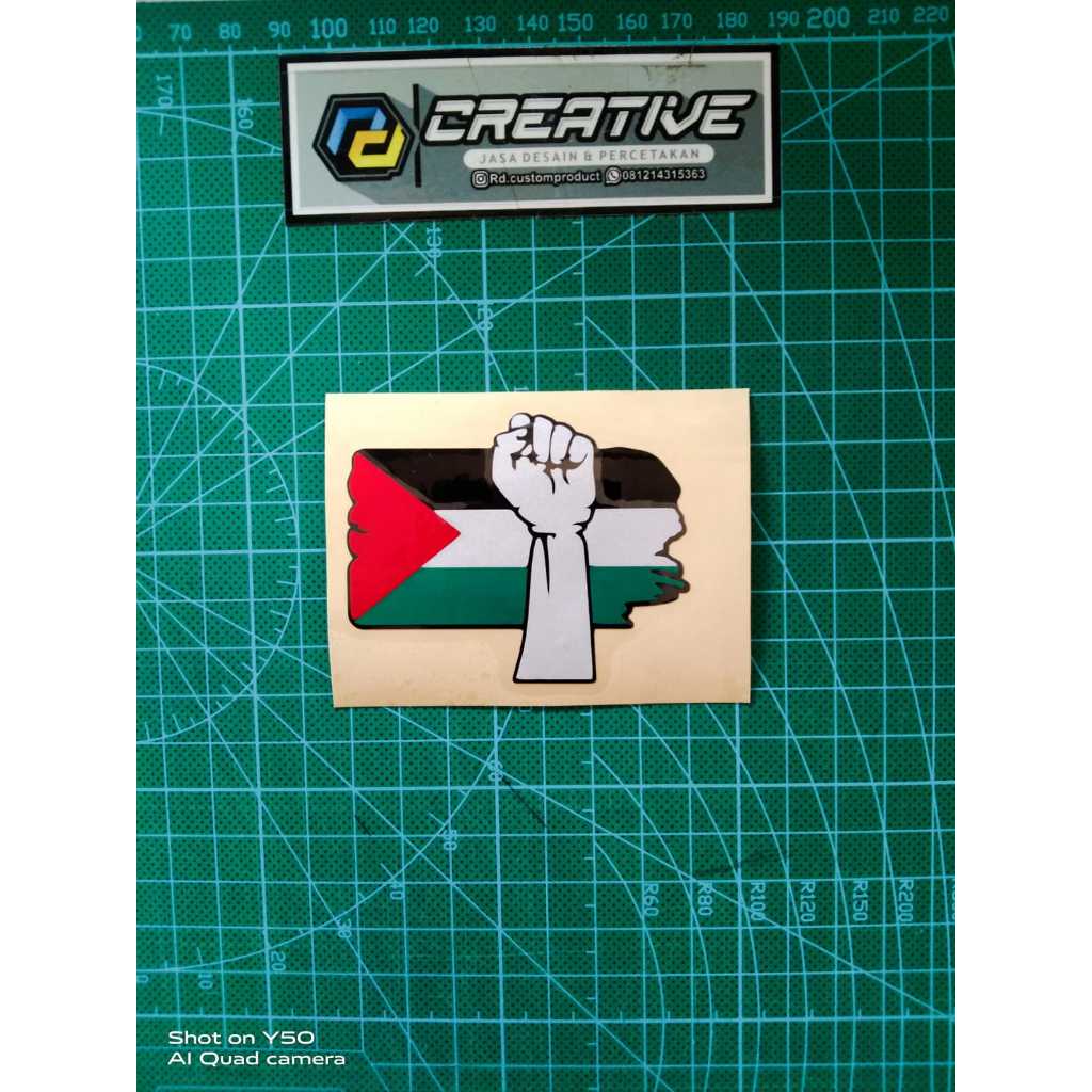 STICKER CUTTING PALESTINA FLAG/CUTTING STIKER/SATUAN/CUSTOM