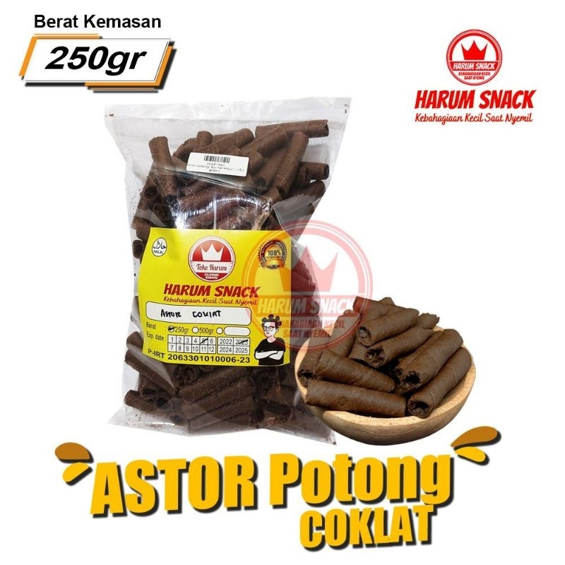 

ASTOR COKLAT 250 gram [Harum Snack Official] SNACK KILOAN CEMILAN RENYAH MANIS MURAH