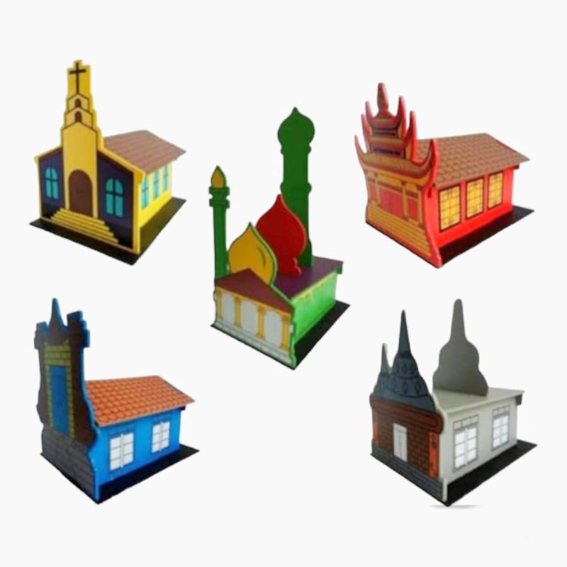 Maket rumah ibadah 3D