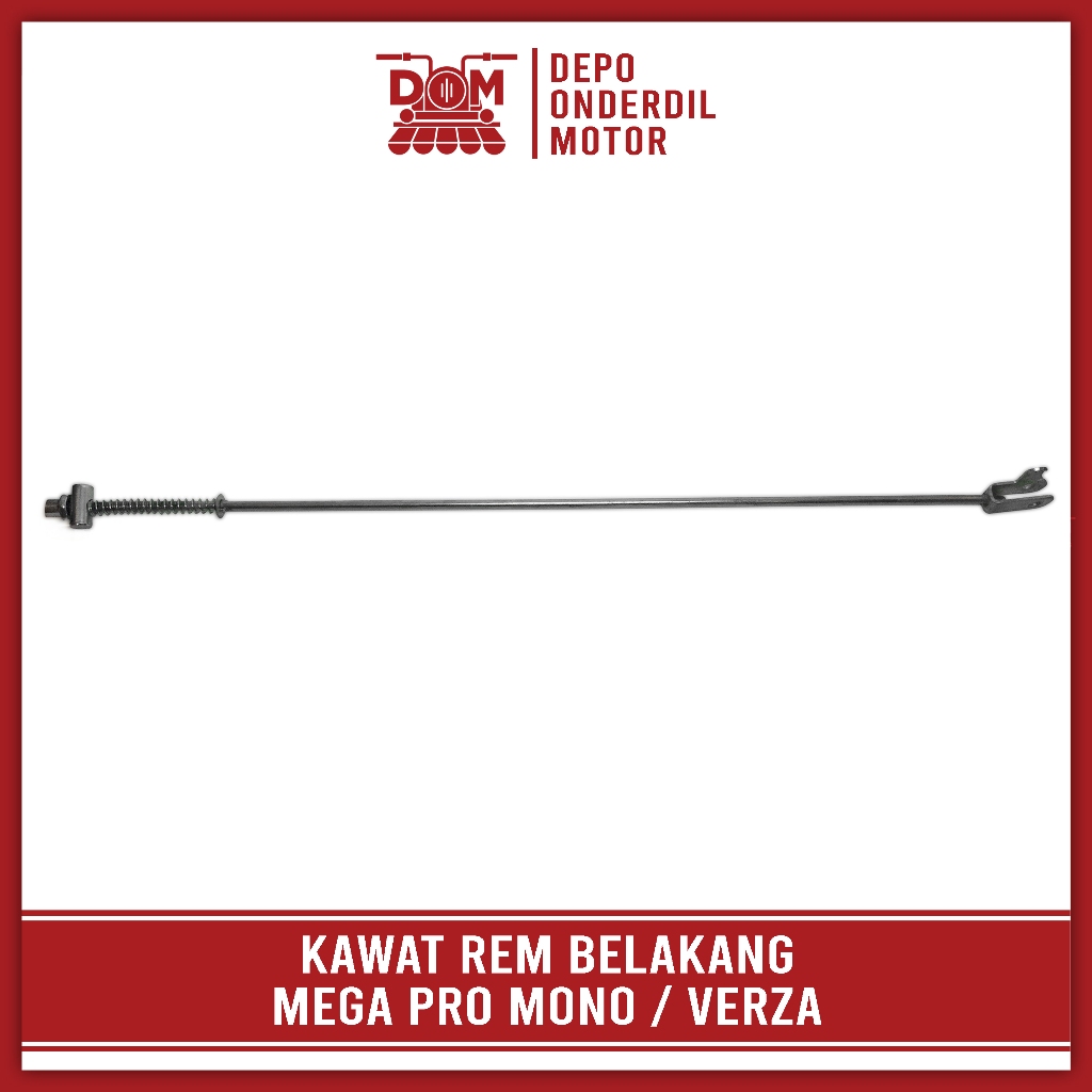Kawat Rem Belakang MEGA PRO MONO (PSP) Tiang Pedal Stik Rem Rim Brake Mur Per HONDA VERZA VERSA MP