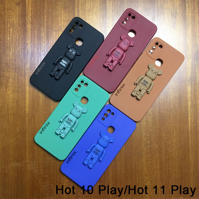 Official Original Holder SoftCase Infinix Hot 10 Play / Hot 11 / Hot 11 Play / Hot 12 Play / Hot 12 