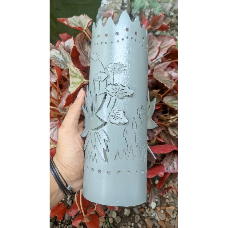 MENTAHAN POLOSAN 3 Inch Kap Lampu Hias Pvc Pipa Paralon Ukir Handmade untuk tugas sekolah Murah