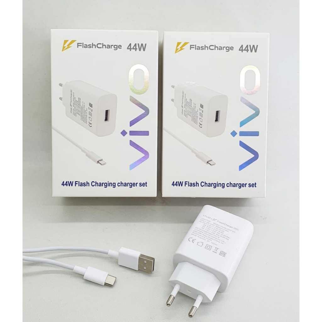 Charger Vivo V21 V21 5G Original 100% Type C (44W) Super Fast Charging
