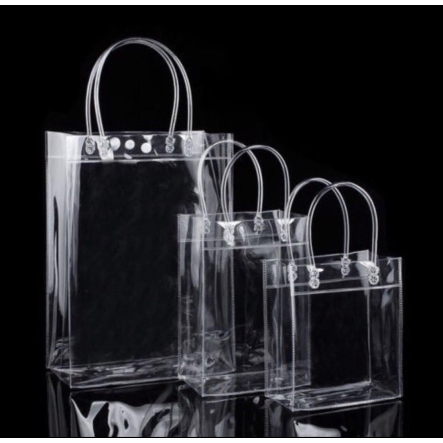 

Tas PVC bening / tas plastik transparan / tas hampers kado packaging