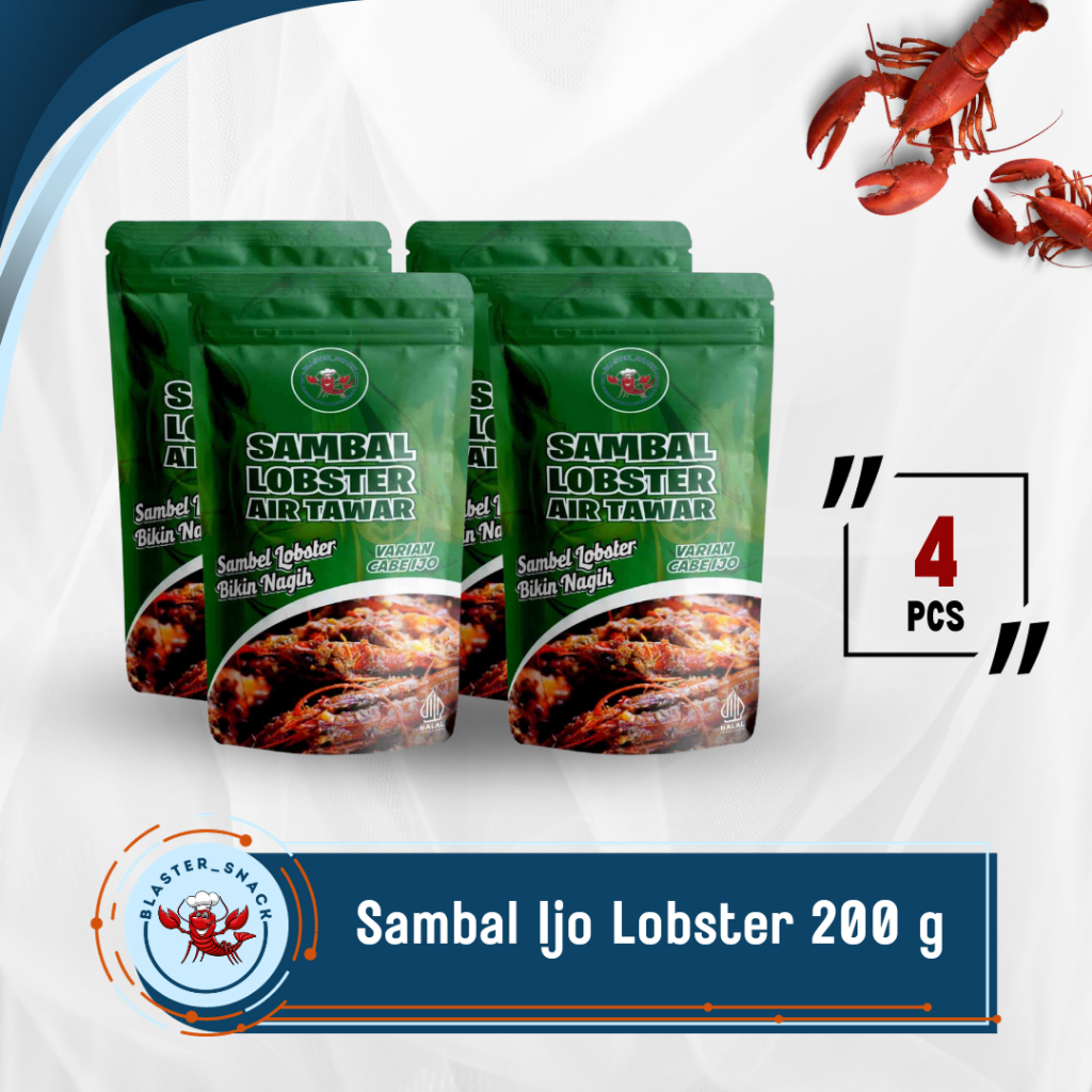 

Sambal Ijo Lobster Air Tawar 200 g - 4 Pcs