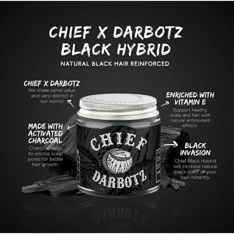 Chief Pomade Black Hybrid X Darbotz 90gr