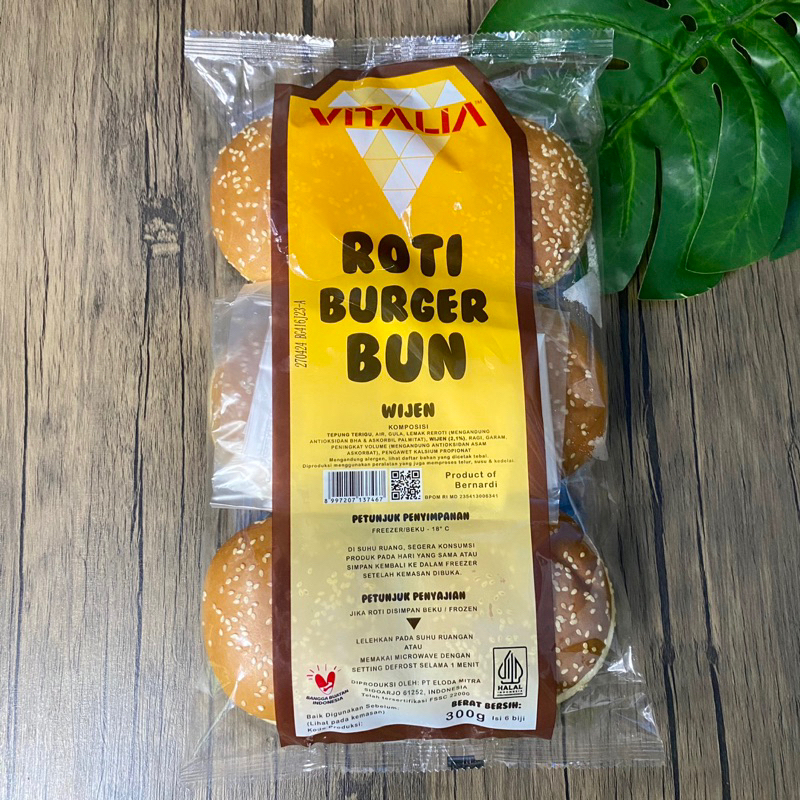 

Vitalia Roti Burger Bun Wijen 300gr