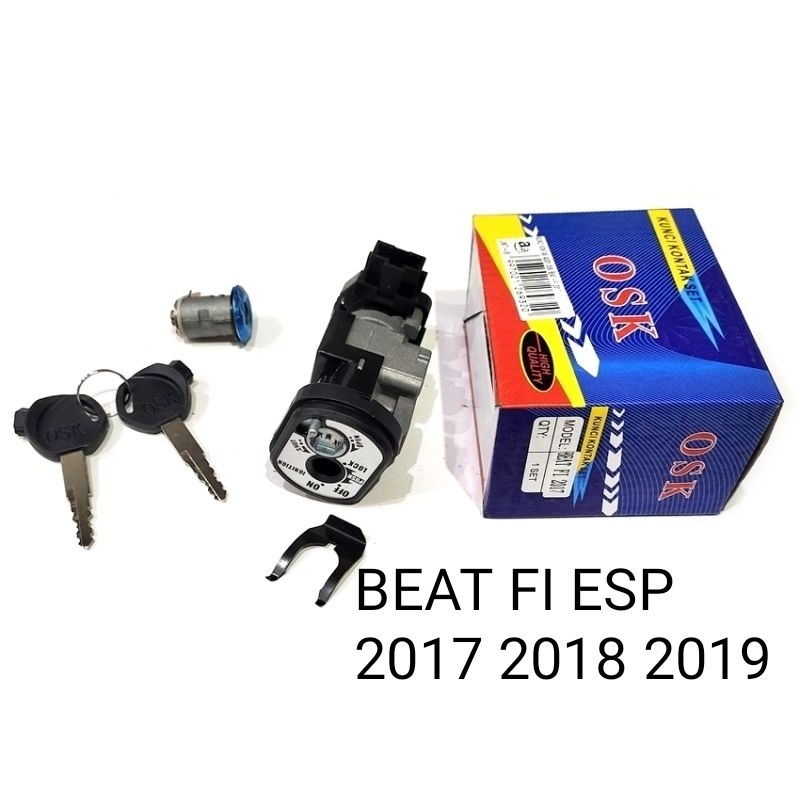 KUNCI KONTAK SET DEPAN BELAKANG ORIGINAL OSK BEAT FI ESP 2017 2018 2019
