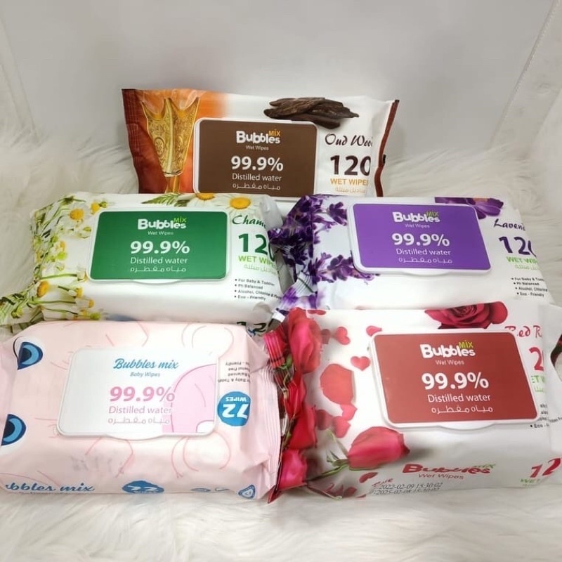 Tissue basah bubbles mix wet wipes