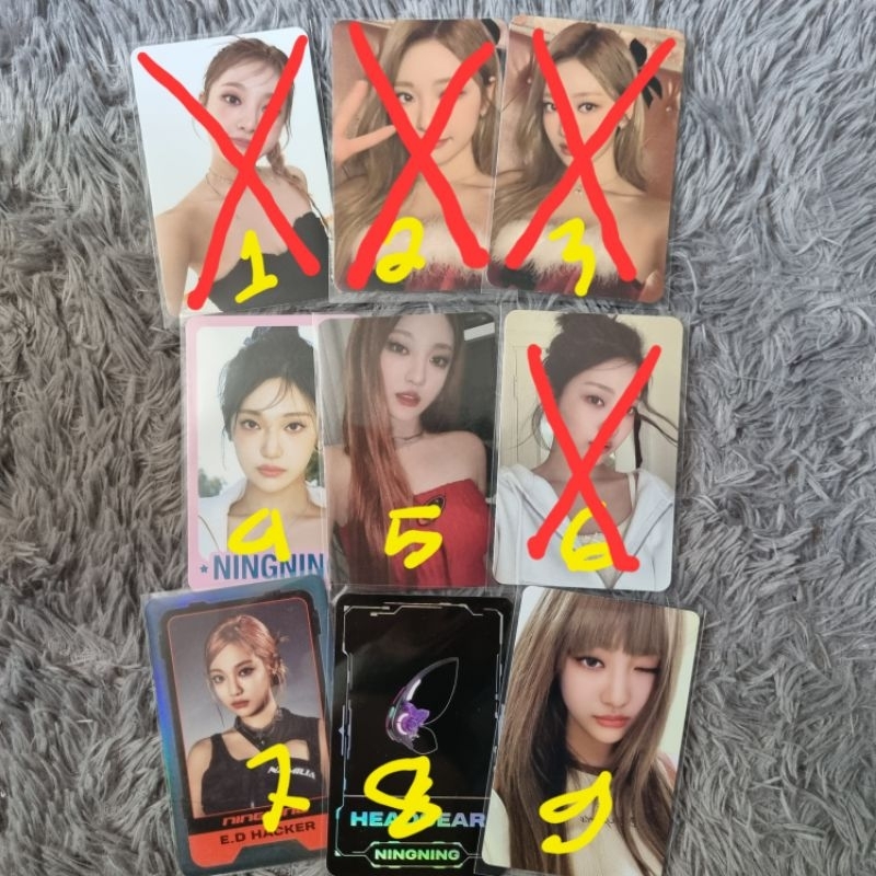 wts ready ningning photocard smcu pink christmas tc my world sg23