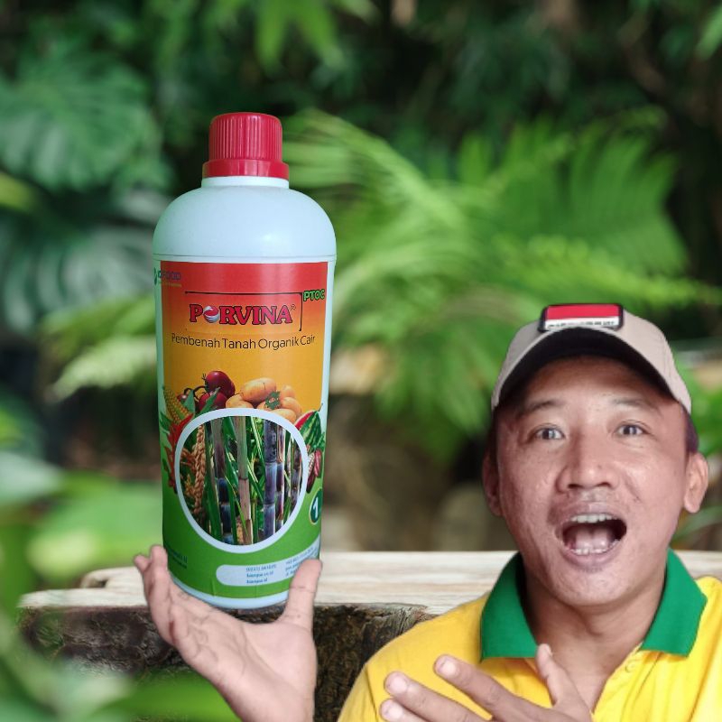 PORVINA | PTOC Pembenah Tanah Organik Cair | Menetralkan PH Tanah | Penyubur Tanah | Kemasan 1 Liter
