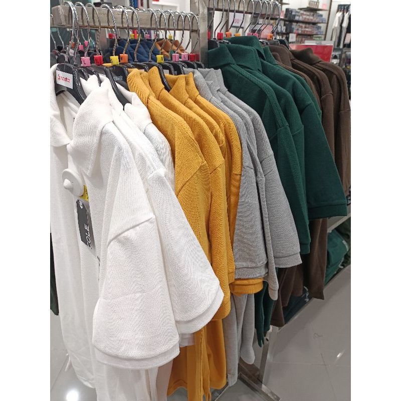 kaos polo motif polos brand cole pria