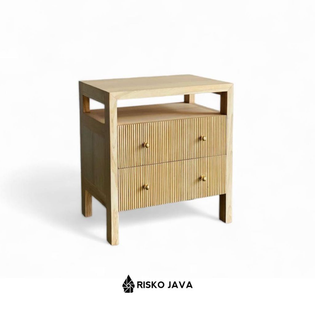Meja Nakas Kecil / Nakas Laci Minimalis / Meja Nakas Kayu | HAMIT